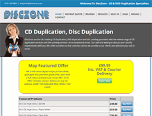 Tablet Screenshot of cd-duplications.co.uk